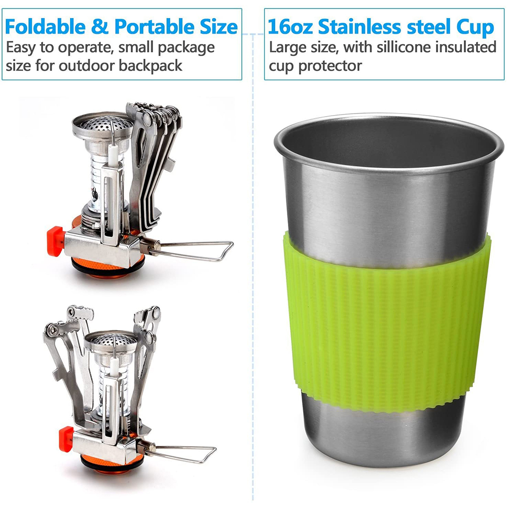 Outdoor-Camping-Kochset, optio – Camping Cooking Options Bewertung und Preis
